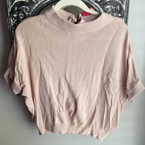 Ann Taylor Factory Blush Short Sleeve Sweater